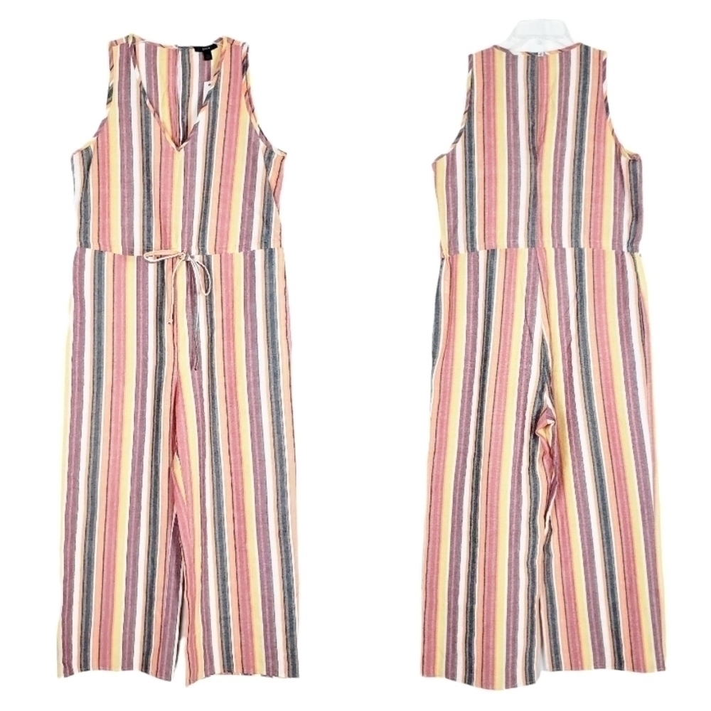 DREW Anthropologie striped jumpsuit NWT